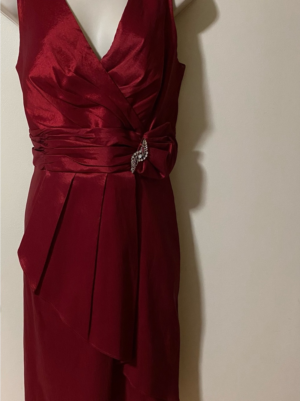 Chetta B Red Satin Shell with Label